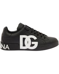 Dolce & Gabbana - Portofino And Leather Sneakers - Lyst