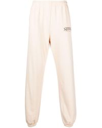 Sporty & Rich Sports Pants With Logo Print - Natural
