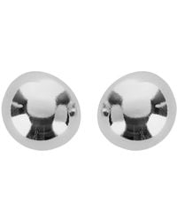 Silvia Gnecchi - 'Sade' Metallic Earings With Rear Closure And Circular Shape - Lyst