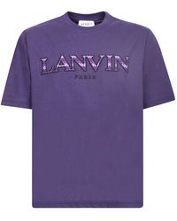 Lanvin Logo-print T-shirt - Purple