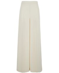 Twinset - Pants With Logo Pendant And Side Zip Closure - Lyst