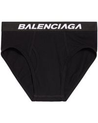 Balenciaga - Racer Logo-waistband Briefs - Lyst
