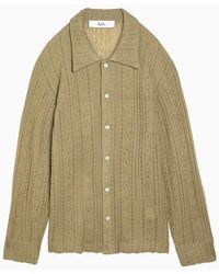 Séfr - Mint-Coloured Knit Riku Shirt - Lyst