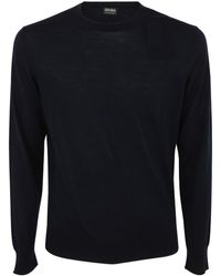 Zegna - High Performance Crew Neck Sweater Clothing - Lyst