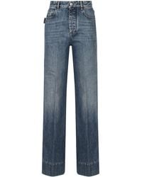 Bottega Veneta - High-Waist Wide-Leg Jeans - Lyst