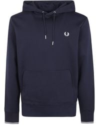 Fred Perry - Tipped Hooded Sweatshirt - Lyst