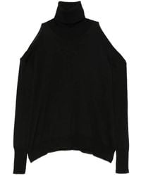 Roberto Collina - Cut-Out Oversized Turtleneck Sweater - Lyst