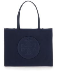 Tory Burch - 'Ella' Small Tote Bag With Two Top Handles And Embossed Maxi Logo On The Front - Lyst
