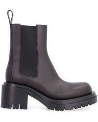 Bottega Veneta - Lug Leather Boots - Lyst