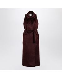 Max Mara - Cherry-Colored Sleeveless Coat - Lyst
