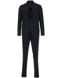 Lardini - Single-Breasted Suit With Classic Revers - Lyst