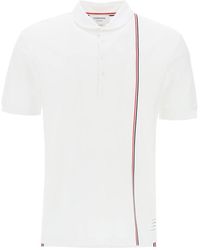 Thom Browne - Polo Shirt With Tricolor Intarsia - Lyst