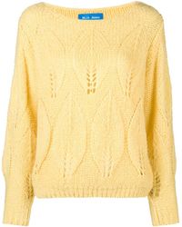 M.i.h Jeans - Lacey Leaf Knit Sweater - Lyst
