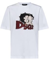 DSquared² - Betty Boop Easy Fit T-Shirt - Lyst