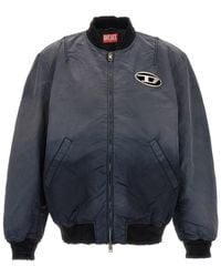 DIESEL - Oversize Fit Bomber Jacket - Lyst