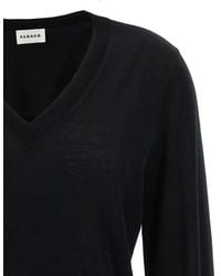 P.A.R.O.S.H. - Pullover With V Neckline And Ribbed Trim - Lyst