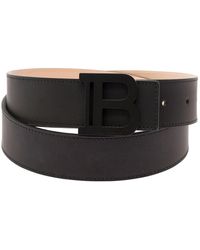 Balmain - Belt With Logo Buckle Detail - Lyst