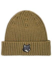 Maison Kitsuné - Fox Head Large Beanie - Lyst