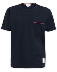 Thom Browne - Midnight Cotton T-Shirt - Lyst