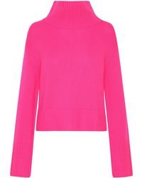 Lisa Yang - Fuchsia Cashmere Fleur Turtleneck Sweater - Lyst