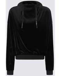 Tom Ford - Black Stretch Lustrous Velour Sweatshirt - Lyst