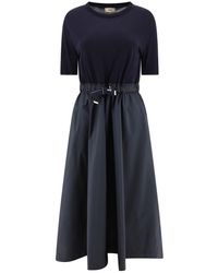 Herno - Dress With Drawstring - Lyst