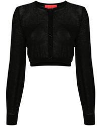 Wild Cashmere - Silk And Cashmere Blend Cropped Cardigan - Lyst