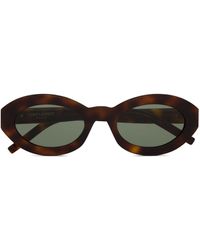 Saint Laurent - Sl M136 Oval-Frame Sunglasses - Lyst