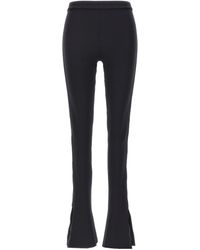 Off White c o Virgil Abloh Black Logoband leggings in Blue Lyst UK