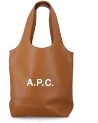 A.P.C. - Ninon Small Faux Leather Tote - Lyst