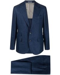 Brunello Cucinelli - Linen Leisure Fit Suit - Lyst