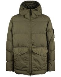 Stone Island - Windproof Down Jacket Crinkle Reps R-Ny Moss - Lyst