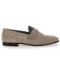 Brunello Cucinelli - Light Leather Loafers - Lyst