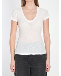 James Perse - V-Neck T-Shirt - Lyst