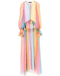 Siedres - 'Alora' Long Silk Chiffon Dress - Lyst