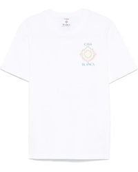 CASABLANCA - Cotton 'Championship Diamond' T-Shirt With Print - Lyst