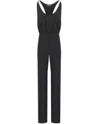 Elisabetta Franchi - Jumpsuit With Embroidered Logo - Lyst