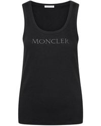 Moncler - Cotton Blend Tank Top - Lyst