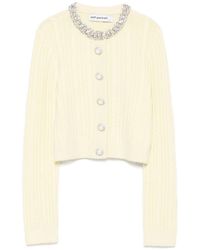 Self-Portrait - Alpaca Cardigan - Lyst