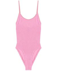 Hunza G - Pamela Beachwear Pink - Lyst