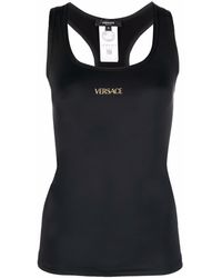 Versace - Sporty Top With Logo - Lyst