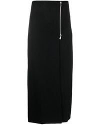 P.A.R.O.S.H. - Side-zip Wool Maxi Skirt - Lyst