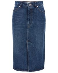 Ami Paris - Denim Skirt Skirts - Lyst