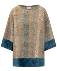 Pierre Louis Mascia - Pierre Louis Mascia Silk Shirt With Floral Print - Lyst