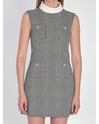 ワンピース Self Portrait SLEEVELESS PRINCE OF WALES CHECK MINI DRESS Sleeveless Prince Of Wales Check Mini Dress – self-portrait-US
