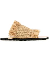 Jil Sander X Birkenstock Berlin Suede Slippers in Green | Lyst