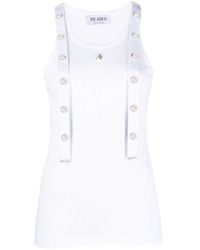 The Attico - Strap-detail Ribbed Tank Top - Lyst