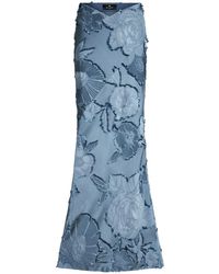 Etro - Long Jacquard Floral Skirt - Lyst