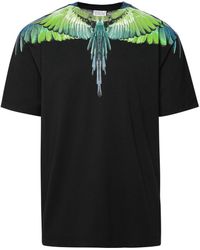 Marcelo Burlon - County Of Milan 'icon Wings' Black Cotton T-shirt - Lyst