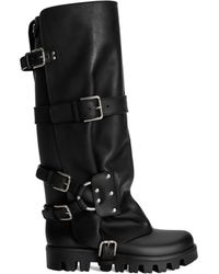 Dolce & Gabbana - Buckled Biker Boots - Lyst